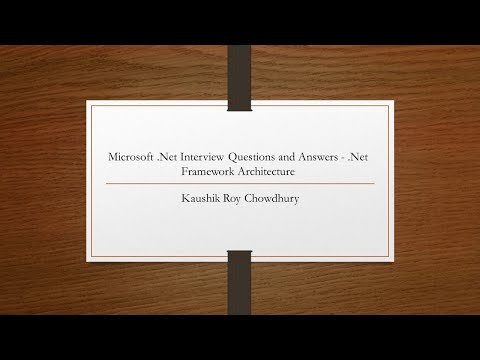 Microsoft Net Interview Questions and Answers NET Framework Architecture