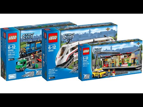 All LEGO City Train sets 2014 Compilation/Collection Speed Build