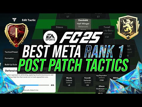 FC 25 - BEST RANK 1 META TACTICS FOR TOTS *POST PATCH* AND FORMATIONS