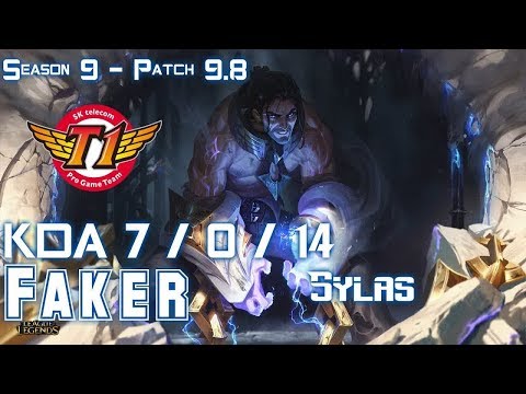 SKT T1 Faker SYLAS vs TALON Mid - Patch 9.8 KR Ranked