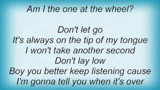 Toby Lightman - Don't Let Go Lyrics