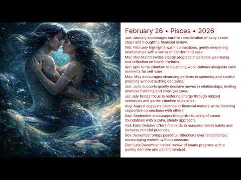 February 26 Birthday Horoscope 2026 | Pisces Astrology Forecast