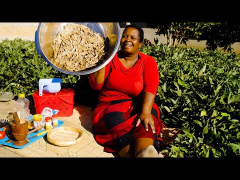 Zimbabwean loved recipe: Sadza and kapenta with peanut butter sauce( Matemba aneDovi)