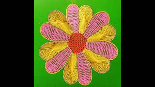Flower Embroidery ! Flower Hand Embroidery Tutorial,Simple Design Flower Embroidery by Rup Handicraf