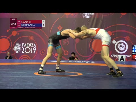 Qual. FS - 60 kg: M. ELKALA (FIN) v. A. BARNOWSKI (GER)
