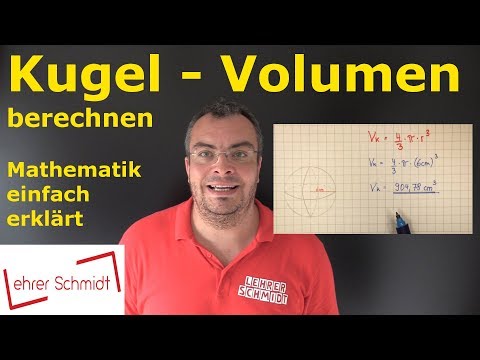 Sphere - Calculate volume | Mathematics - simply explained | Lehrerschmidt