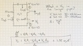 Conservation of Mass:  A Tank Example