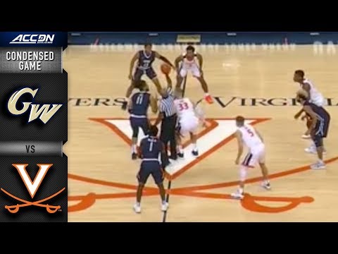 George Washington vs. Virginia Condensed Game | 2018-19 ACC Basketball