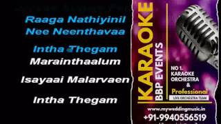 Sangeetha Megam Then HQ Tamil Video Karaoke (BBP K