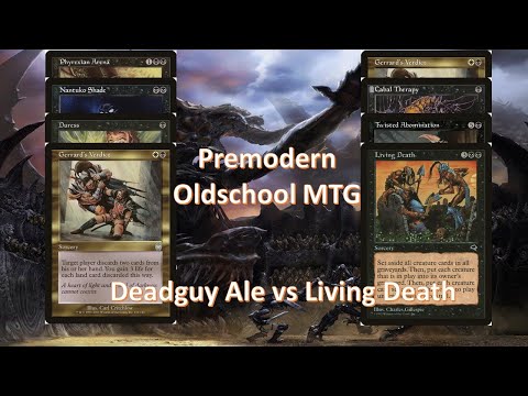BW Deadguy Ale vs Living Death - #premodernmtg - MTG - Match 1 - August Monthly - Oldschool
