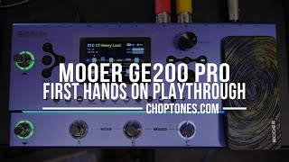 Video thumbnail for Mooer GE200 Pro Li | First Hands On Playthrough Demo by ChoptonesOfficial