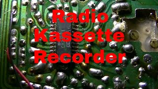 Radio Kassettenrecorder Bandgeschwindigkeit und Tonkopf einstellen - eflose #882