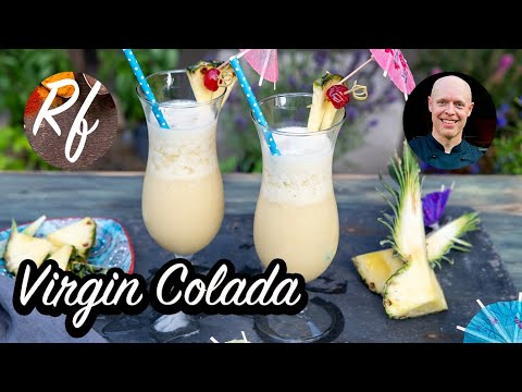 Virgin Colada är min alkoholfria variant på Piña Colada cocktail utan rom.>