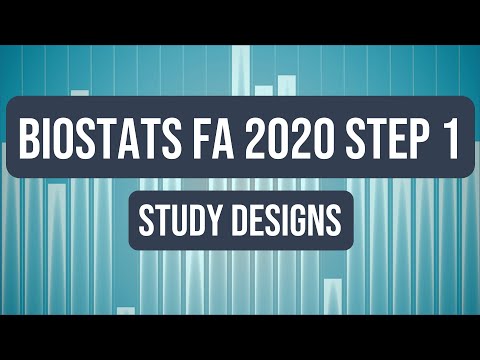 Biostatistics: Study Designs | USMLE Step 1 Crash Course (FA 2020)