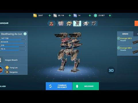 War Robots - Ao jun con "Avenger Mk3" Batalla FFA