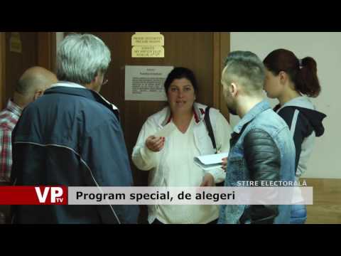 Program special, de alegeri