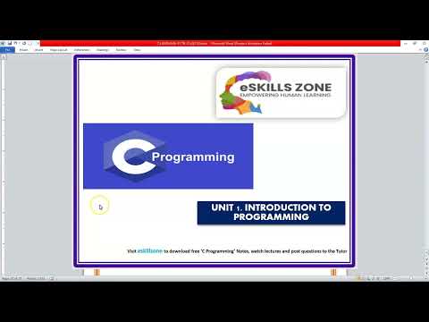 C Programming Lecture 11 Variable Initialization