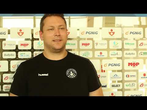 Seria 3 : Tomasz Popowicz przed meczem EKS Start Elblag MKS Zaglebie Lubin 24 09 2020