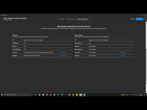 Forza Horizon 5  SYSTEM REQUIREMENTS [MINIMUM]