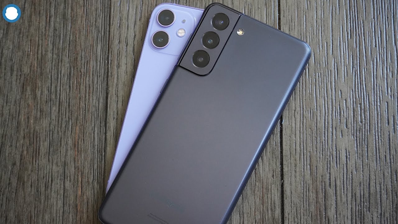 Purple Iphone 12 Mini vs Galaxy S21 - Gaming Test Comparison
