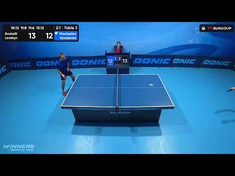 10:20 Anatolii Levshyn - Viacheslav Kovalenko 02.09.2023 TT Euro.Cup  Ukraine Master. TABLE 3