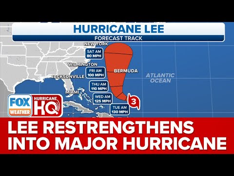 Lee Hurricane Path