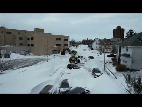 Drone Footage Shows Extent of Snow Storm in Buffalo