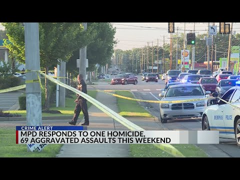 MPD responds to 1 homicide, 69 aggravated assaults over weekend