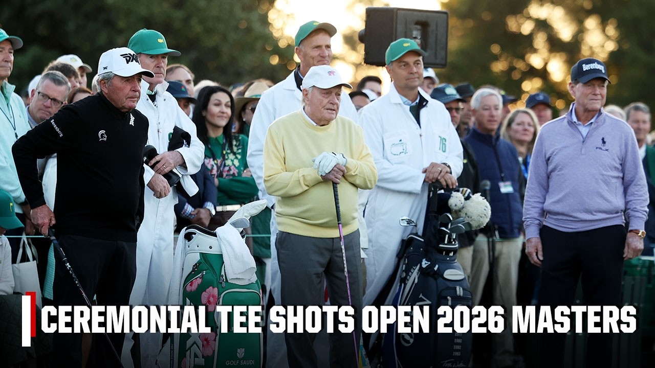 Gary Player, Jack Nicklaus & Tom Watson's ceremonial tee shots open 2026 Masters ⛳