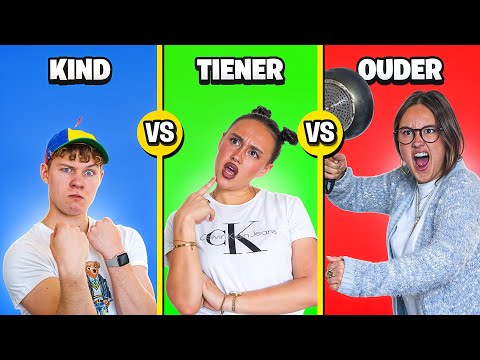 Kind VS Tiener VS Ouder: GEZIN COMPILATIE 👨👩 1,5 UUR LANG ⏰
