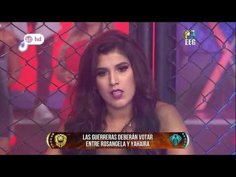 Rosángela Espinoza y Yahaira Plasencia en un versus de baile