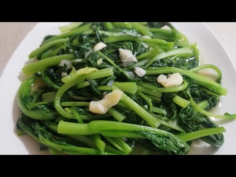 CÁCH LÀM RAU CẢI NGỌT XÀO TỎI NGON