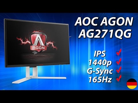 AOC AGON AG271QG Test | 27" 1440p IPS 165Hz G-Sync Biest (deutsch)