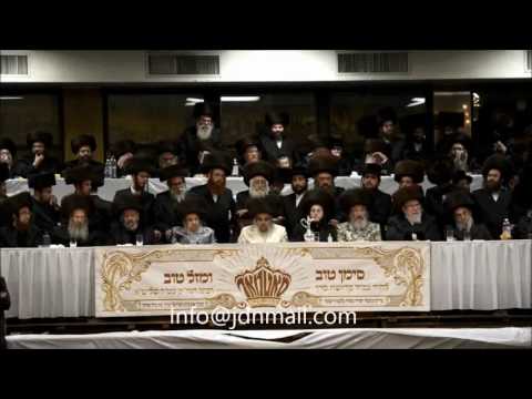 Wedding Of Satmar Rebbe's Grandaughter  To Ropshitz Rebbe's Son - Adar 5777
