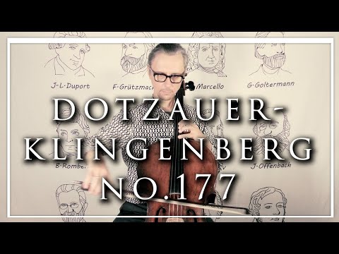Dotzauer - Klingenberg Cello Method Vol. 2 no. 177 and E Minor Scale | Cello tutor
