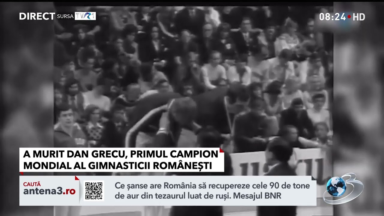 A murit Dan Grecu, primul campion mondial la gimnastică din România