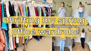 thrifting my spring office wardrobe!