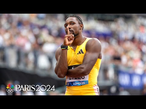 Noah Lyles runs a PERSONAL BEST to win men's 100m at London ...