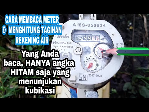 How to read a PDAM water meter | and CALCULATING WATER BILLS