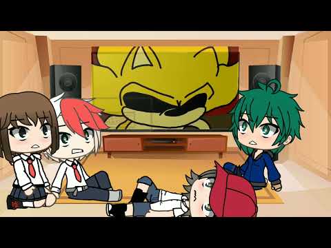 Mha Reacts to Fleetway Vs Sonic.EXE (Exetior)