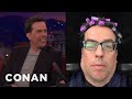 Ed Helms Loved Having A Perm CONAN On TBS
