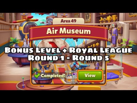 Royal Match Bonus Level 3100 | Royal League Area 49 Completed | Round 1 - 5