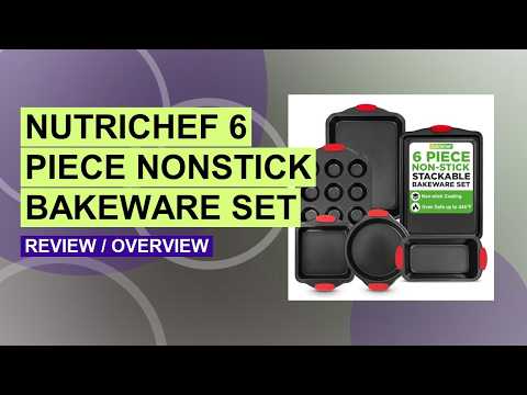 NutriChef 6-Piece Baking Set Review: Nonstick Carbon Steel Bakeware Tested!