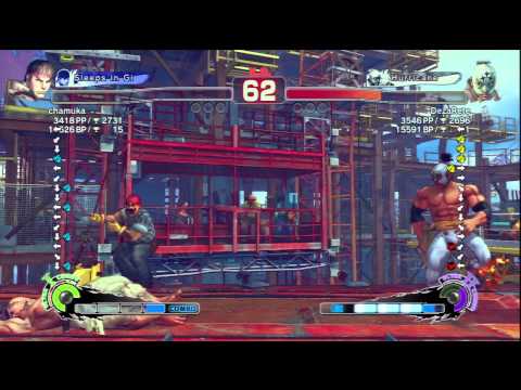 chamuka (Ryu) Vs DezaRete (El Fuerte) SSF4 AE Ranked Matches - PSN