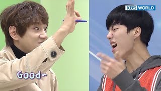 Jeup's vocals are on fleek! Hwang ChiYeul gives thumbs up [The Unit/2018.01.11]