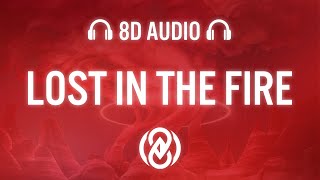 Gesaffelstein &amp; The Weeknd - Lost in the Fire (Lyrics) | 8D Audio 🎧