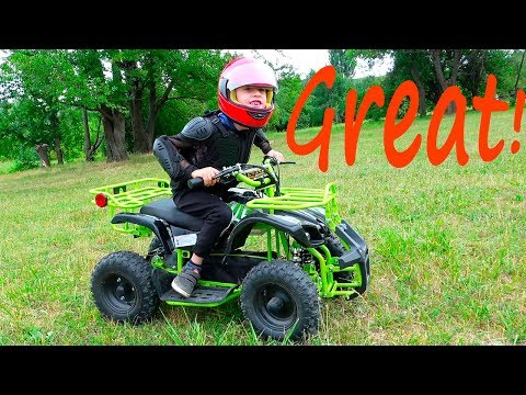 Ride on power wheel new Quad Bike for kids | Children unboxing and assembling Motorbike