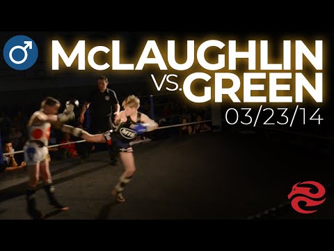 Corey McLaughlin (Scotland) vs, Tommy "Zoom" Green (England), Junior British Muay Thai title, 35kg