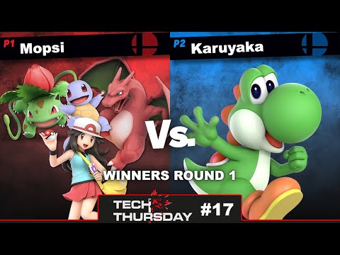 Tech Thursday #17 Winners Round 1 - Mopsi (Pokémon Trainer) Vs. Karuyaka (Yoshi) Smash Ultimate