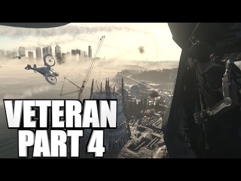 Call Of Duty Advanced Warfare Veteran Walkthrough Part 4 - Mission 4 Gameplay Review 1080P